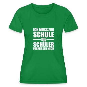 Lehrer Beruf Lehrkraft Geschenk - Frauen Funktions-T-Shirt - Kelly Green - Vorne - AI Model Female 172 dark (172cm)