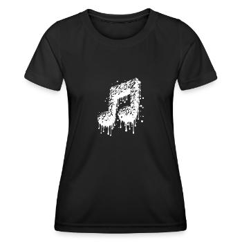 Liquid Music Touch Drop Style - Women's Functional T-Shirt - black - Front - AI Model Female 172 light (172cm)