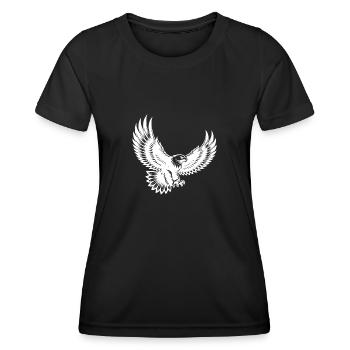 Majestic bird of prey with spread claws - Women's Functional T-Shirt - black - Front - AI Model Female 172 light (172cm)
