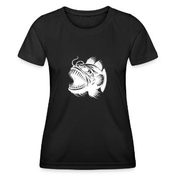 deep-sea fish with sharp teeth - Women's Functional T-Shirt - black - Front - AI Model Female 172 light (172cm)
