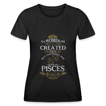 Tierkreiszeichen Konstellation Astro - Frauen Funktions-T-Shirt - Schwarz - Vorne - AI Model Female 172 light (172cm)