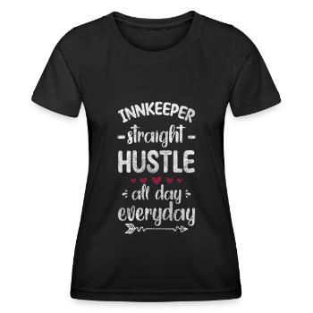 Wirt Feier Bar Wein - Frauen Funktions-T-Shirt - Schwarz - Vorne - AI Model Female 172 light (172cm)