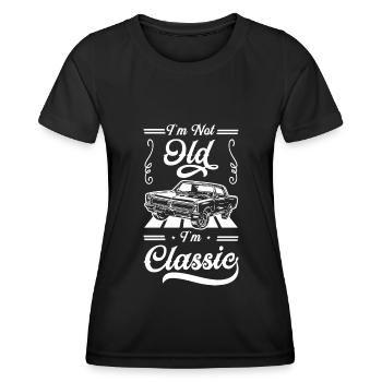 Automobil Retro Car Classic - Frauen Funktions-T-Shirt - Schwarz - Vorne - AI Model Female 172 light (172cm)