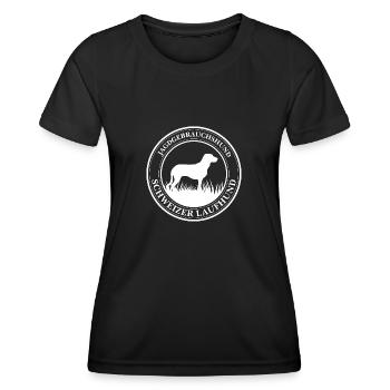 Schweizer Laufhund Jagdgebrauchshund Wilsigns - Frauen Funktions-T-Shirt - Schwarz - Vorne - AI Model Female 172 light (172cm)