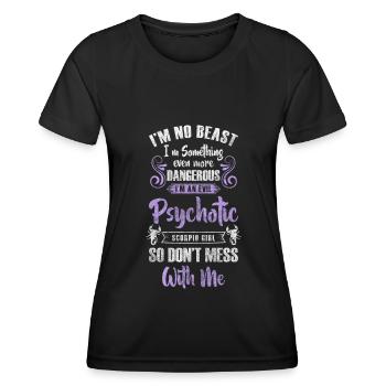 Sternzeichen Skorpion Sterne Eigenschaften - Frauen Funktions-T-Shirt - Schwarz - Vorne - AI Model Female 172 light (172cm)