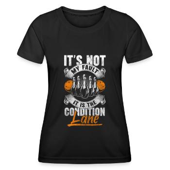 Bowling Split Bowling Verein - Frauen Funktions-T-Shirt - Schwarz - Vorne - AI Model Female 172 light (172cm)