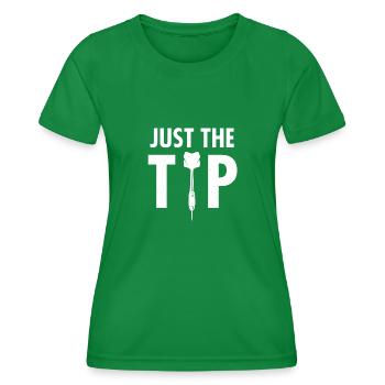 Juste le conseil - Drôles de fléchettes - T-shirt sport Femme - vert - Devant - AI Model Female 172 dark (172cm)