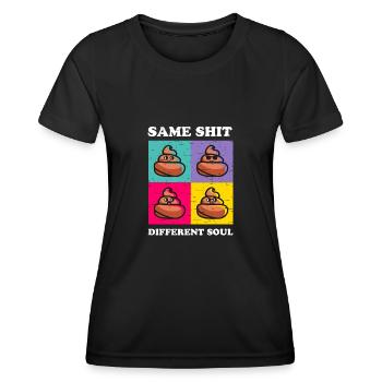 Same Shit Different Soul - Frauen Funktions-T-Shirt - Schwarz - Vorne - AI Model Female 172 light (172cm)