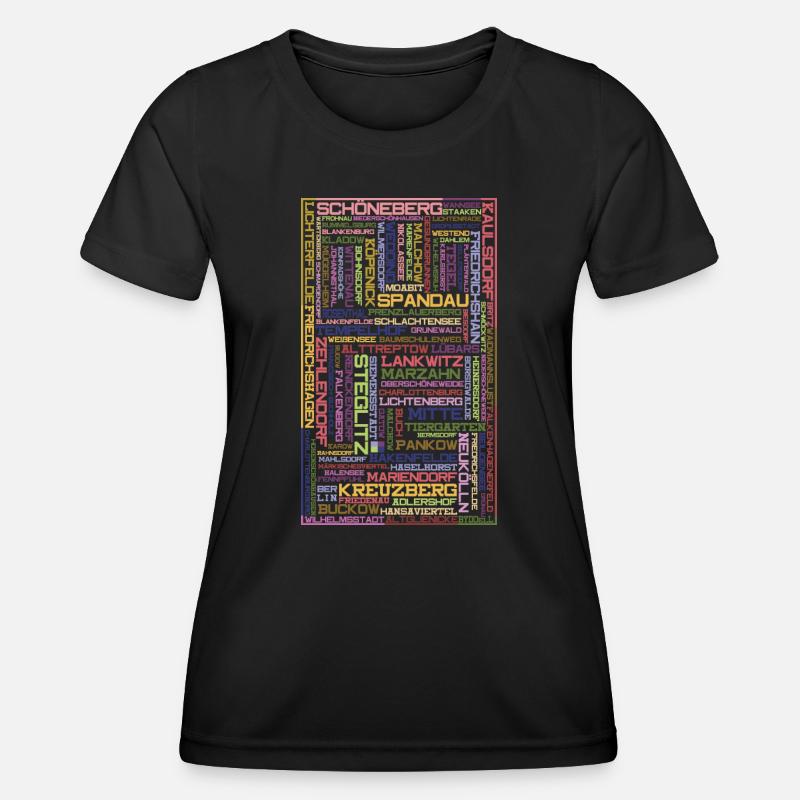 Districts Mosaik - Berlin - Women's Functional T-Shirt - black