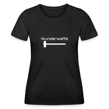 Wunderwaffe Vorschlaghammer für handwerker - Frauen Funktions-T-Shirt - Schwarz - Vorne - AI Model Female 172 light (172cm)