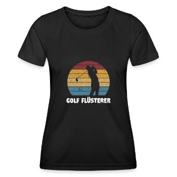 Golfspieler Sport Golfspiel Geschenk - Frauen Funktions-T-Shirt - Schwarz - Vorne - AI Model Female 172 light (172cm)