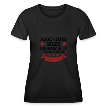 Grundschule Abschluss 2023 Grundschüler Geschenk - Frauen Funktions-T-Shirt - Schwarz - Vorne - AI Model Female 172 light (172cm)