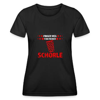 Schorle Pfälzer Weinschorle Geschenk - Frauen Funktions-T-Shirt - Schwarz - Vorne - AI Model Female 172 light (172cm)