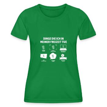 Schorle Pfälzer Pälzer Geschenk - Frauen Funktions-T-Shirt - Kelly Green - Vorne - AI Model Female 172 dark (172cm)