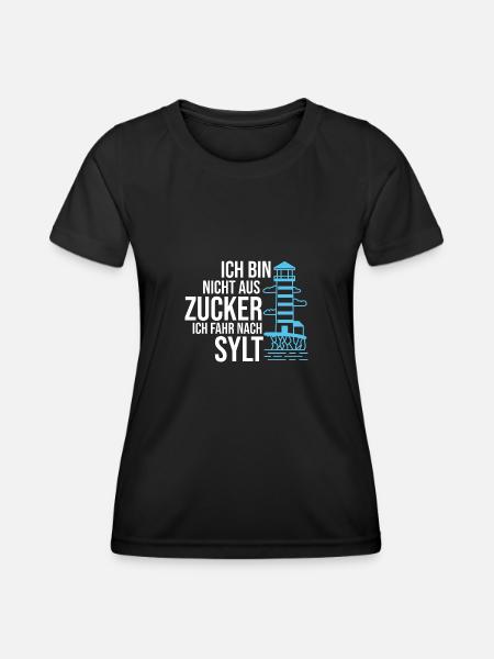 Sylt Norddeutschland Seemänner Geschenk - Frauen Funktions-T-Shirt - Schwarz