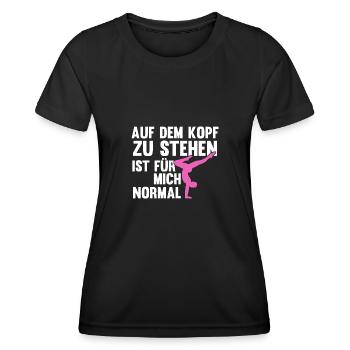 Handstand Turnerin Handstände Geschenk - Frauen Funktions-T-Shirt - Schwarz - Vorne - AI Model Female 172 light (172cm)