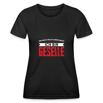 Geselle 2023 Geselle Geselle bestanden Geschenk - Frauen Funktions-T-Shirt - Schwarz - Vorne - AI Model Female 172 light (172cm)