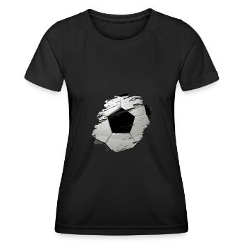 Fussball Liebe - Frauen Funktions-T-Shirt - Schwarz - Vorne - AI Model Female 172 light (172cm)