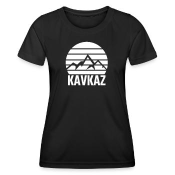 Kavkaz Caucase Tchétchénie Daghestan Idée cadeau - T-shirt sport Femme - noir - Devant - AI Model Female 172 light (172cm)