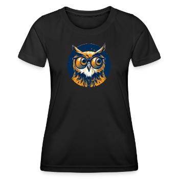 Owl Sunglasses Odd Eagle Owl - Women's Functional T-Shirt - black - Front - AI Model Female 172 light (172cm)