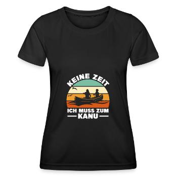 Kajakfahren Kanu Wassersport Kajakfahrer - Frauen Funktions-T-Shirt - Schwarz - Vorne - AI Model Female 172 light (172cm)