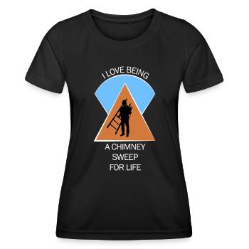 Ramoneur Ramoneur Ramoneur - T-shirt sport Femme - noir - Devant - AI Model Female 172 light (172cm)