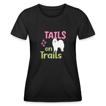 Schwänze auf Trails - Frauen Funktions-T-Shirt - Schwarz - Vorne - AI Model Female 172 light (172cm)