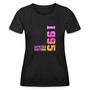 Limited Edition 1995 Cadeau Anniversaire 1995 - T-shirt sport Femme - noir - Devant - AI Model Female 172 light (172cm)