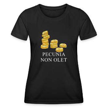money doesn't stink latin white - Women's Functional T-Shirt - black - Front - AI Model Female 172 light (172cm)