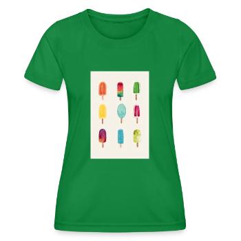 Amour de glace - T-shirt sport Femme - vert - Devant - AI Model Female 172 dark (172cm)