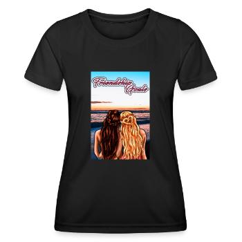 Friendship Goals | Yolo Artwork - Women's Functional T-Shirt - black - Front - AI Model Female 172 light (172cm)