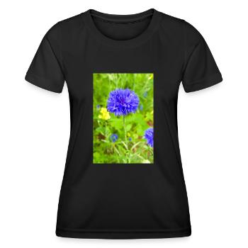 bluebottle aussi bleuet bleuet cyan - T-shirt sport Femme - noir - Devant - AI Model Female 172 light (172cm)
