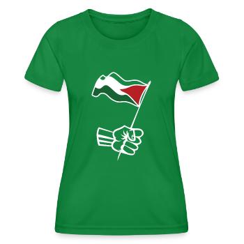 drapeau de la Palestine - T-shirt sport Femme - vert - Devant - AI Model Female 172 dark (172cm)