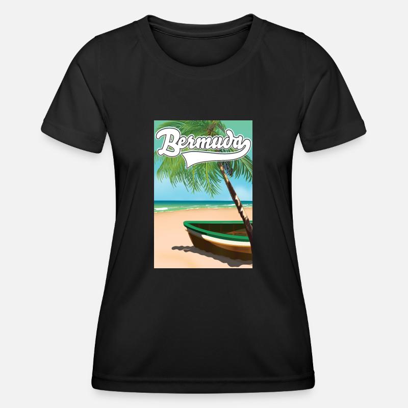 Bermuda Vacation poster - Women's Functional T-Shirt - black
