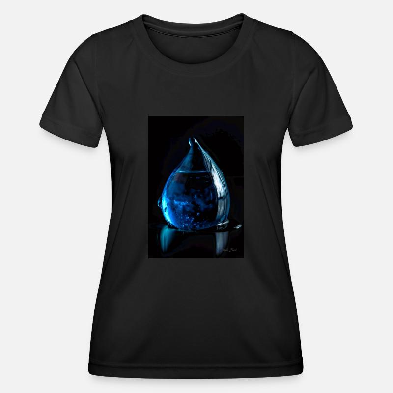 Drops blue 6 - Women's Functional T-Shirt - black
