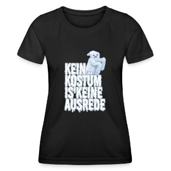 Kein Kostüm ist keine Ausrede - Frauen Funktions-T-Shirt - Schwarz - Vorne - AI Model Female 172 light (172cm)