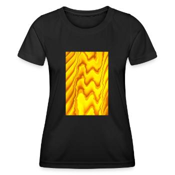 Im Fluss - Frauen Funktions-T-Shirt - Schwarz - Vorne - AI Model Female 172 light (172cm)