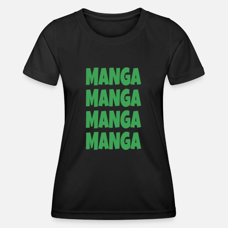 Manga - Women's Functional T-Shirt - black