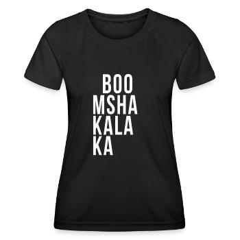 Boom Shakalaka - Frauen Funktions-T-Shirt - Schwarz - Vorne - AI Model Female 172 light (172cm)