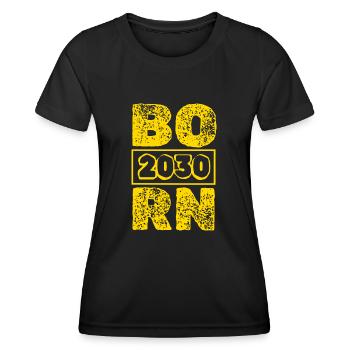 2030 2030 - Women's Functional T-Shirt - black - Front - AI Model Female 172 light (172cm)