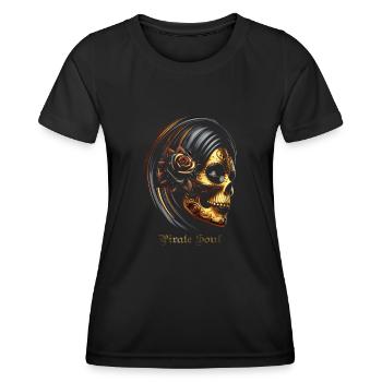 santa muerte - T-shirt sport Femme - noir - Devant - AI Model Female 172 light (172cm)