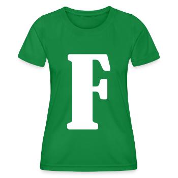F - Frauen Funktions-T-Shirt - Kelly Green - Vorne - AI Model Female 172 dark (172cm)