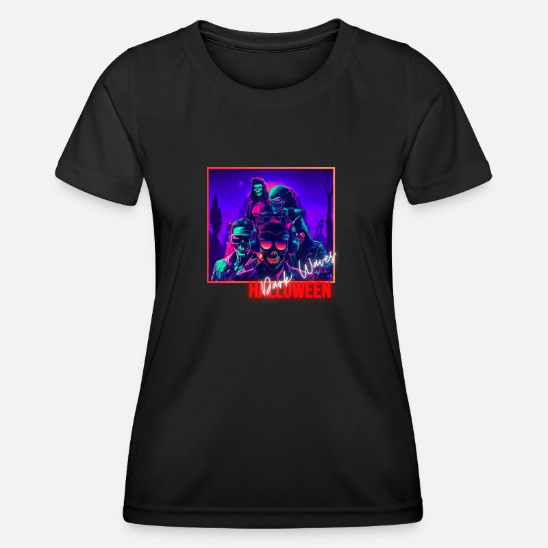 Dark Waves - Women's Functional T-Shirt - black