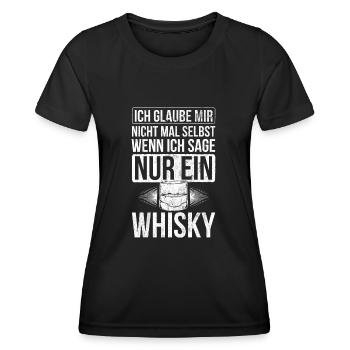 Whiskey Whisky Schottland - Frauen Funktions-T-Shirt - Schwarz - Vorne - AI Model Female 172 light (172cm)