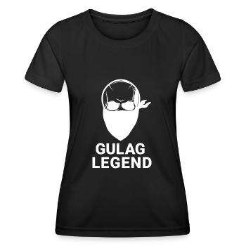 GULAG LEGEND COD GAMING - T-shirt sport Femme - noir - Devant - AI Model Female 172 light (172cm)