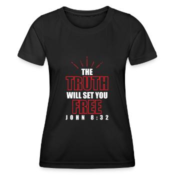 bibel wahrheit - Frauen Funktions-T-Shirt - Schwarz - Vorne - AI Model Female 172 light (172cm)