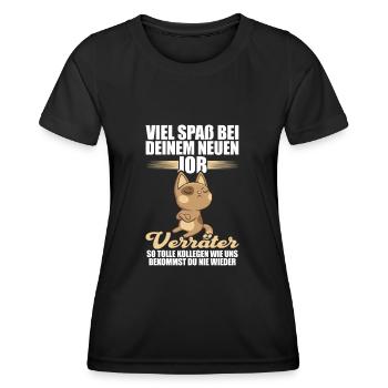 Arbeit Jobwechsel Kollege Job Abschied Geschenk - Frauen Funktions-T-Shirt - Schwarz - Vorne - AI Model Female 172 light (172cm)