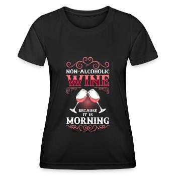 Alcooliques sans alcool Consommation excessive d’alcool - T-shirt sport Femme - noir - Devant - AI Model Female 172 light (172cm)