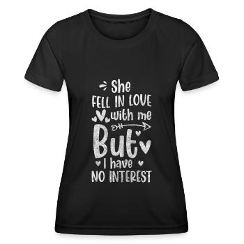 Rebel Disinterest No Cynical slogan - Women's Functional T-Shirt - black - Front - AI Model Female 172 light (172cm)