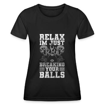 Pool Der Meister - Frauen Funktions-T-Shirt - Schwarz - Vorne - AI Model Female 172 light (172cm)